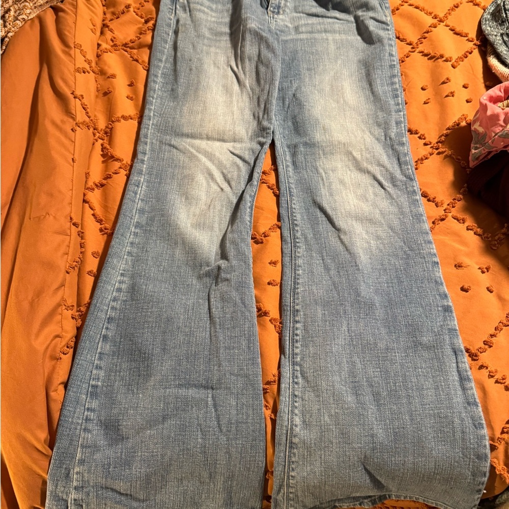 Women's Blue Flared Jeans